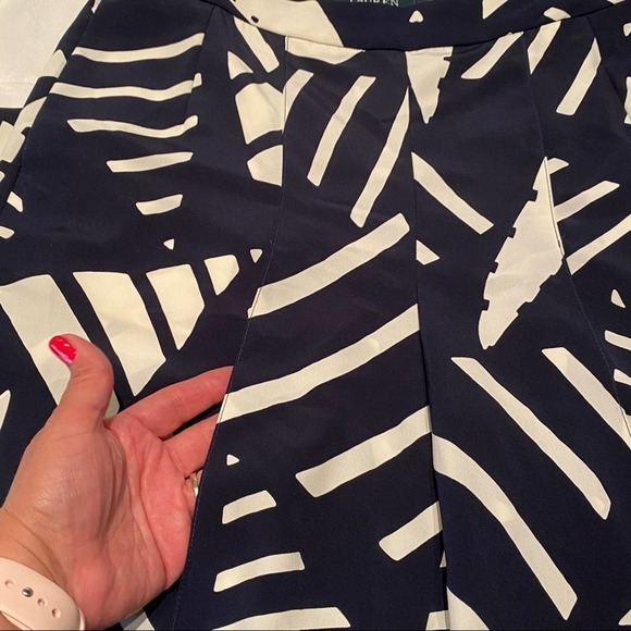 Lauren Ralph Lauren Blue Ivory Capris Pants - Picture 3 of 12